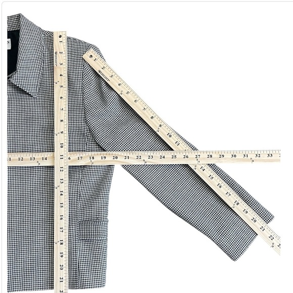 Pendleton Vintage Houndstooth Wool Zip-Up Jacket - Size Women’s 10 Black/White - Picture 8 of 16